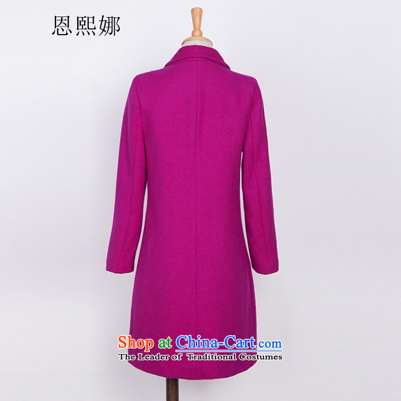 Eun-hui of the 2015 autumn and winter Korean Sau San video thin suits lapel larger gross in loose long jacket?) gross flows of female coat?  1570  S, Eun-hui of the Gray , , , shopping on the Internet