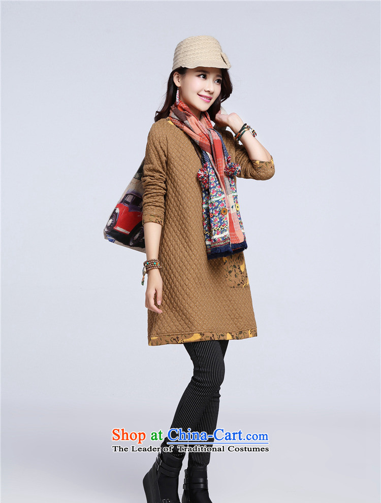 Mrs Ingrid Yeung is 2015 autumn and winter large women's dresses wave point in thick cotton plus long-sleeved long skirt red XXL picture, prices, brand platters! The elections are supplied in the national character of distribution, so action, buy now enjoy more preferential! As soon as possible.