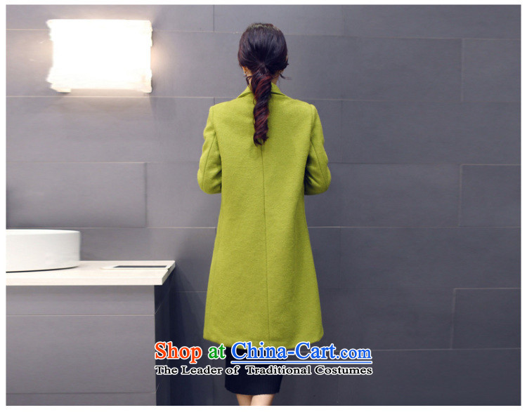 Stylish devil of the 2015 Fall/Winter Collections in the new long a wool coat Korean Sau San video thin stylish Wild Green Jacket M136 GREEN M picture, prices, brand platters! The elections are supplied in the national character of distribution, so action, buy now enjoy more preferential! As soon as possible.