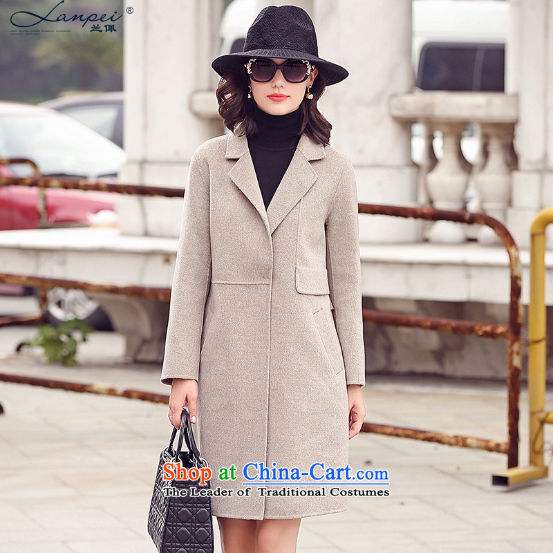 In the autumn of 2015, the new Pei double-side coats, long double-sided cashmere woolen coat girl? and light jacket gross color pre-sale 7 daysM