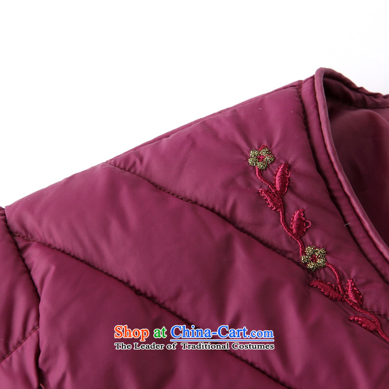 In 2015 the new Elderly feather cotton coat inner female kit round-neck collar upscale mother Fall/Winter Collections of red XXXXL, logo sent brothers shopping on the Internet has been pressed.