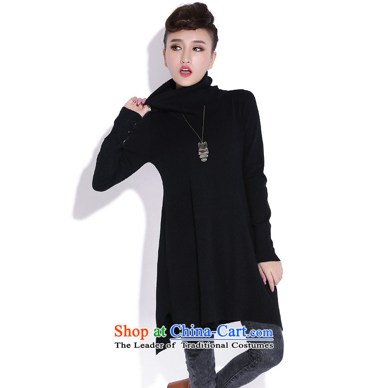 The staff of the Advisory Committee this autumn and winter xl female thick mm thin in the video long forming the knitwear high Long Neck Sweater Yi skirts are relaxd, code black dream of El advisory (mmys) , , , shopping on the Internet