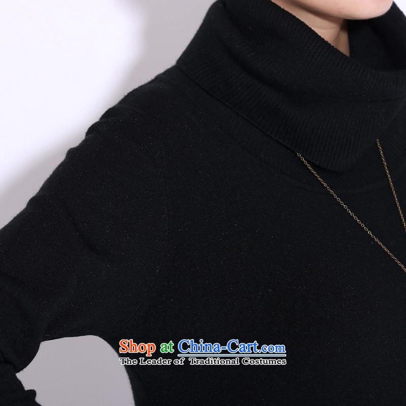 The staff of the Advisory Committee this autumn and winter xl female thick mm thin in the video long forming the knitwear high Long Neck Sweater Yi skirts are relaxd, code black dream of El advisory (mmys) , , , shopping on the Internet