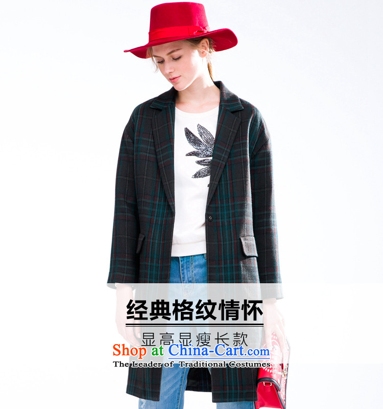 Song Leah GOELIA autumn 2015 new material)? long jacket,  blue and green of the A38 159E6EA00 S picture, prices, brand platters! The elections are supplied in the national character of distribution, so action, buy now enjoy more preferential! As soon as possible.