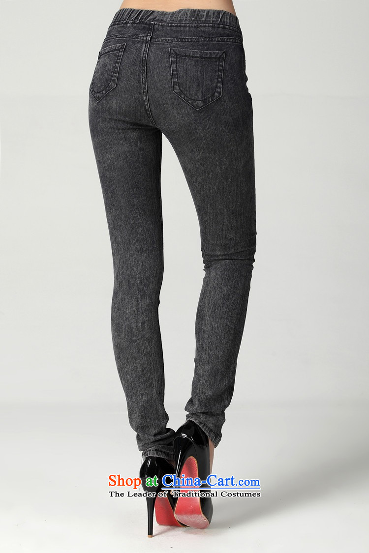 Payment on delivery to xl jeans chiffon cowboy in Waist Trousers trousers pencils, forming the trousers Stretch video thin OL autumn and winter ladies pants boots trousers thick black 4XL pictures, Mei price, brand platters! The elections are supplied in the national character of distribution, so action, buy now enjoy more preferential! As soon as possible.