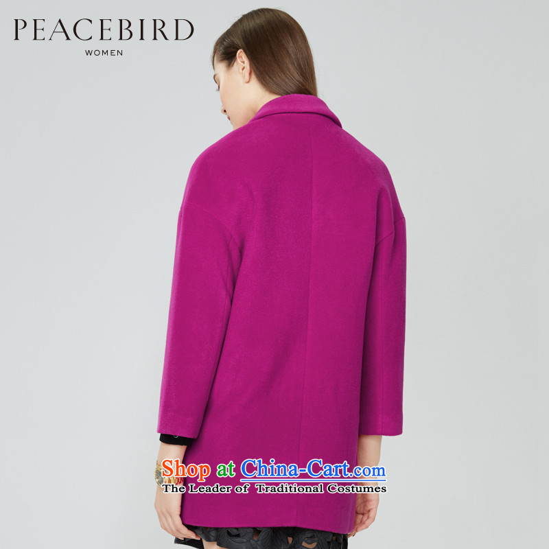 The elections on 26 November new products as women peacebird 2015 winter coats Lok shoulder new products in the red , Taiping A4AA54105 birds , , , shopping on the Internet