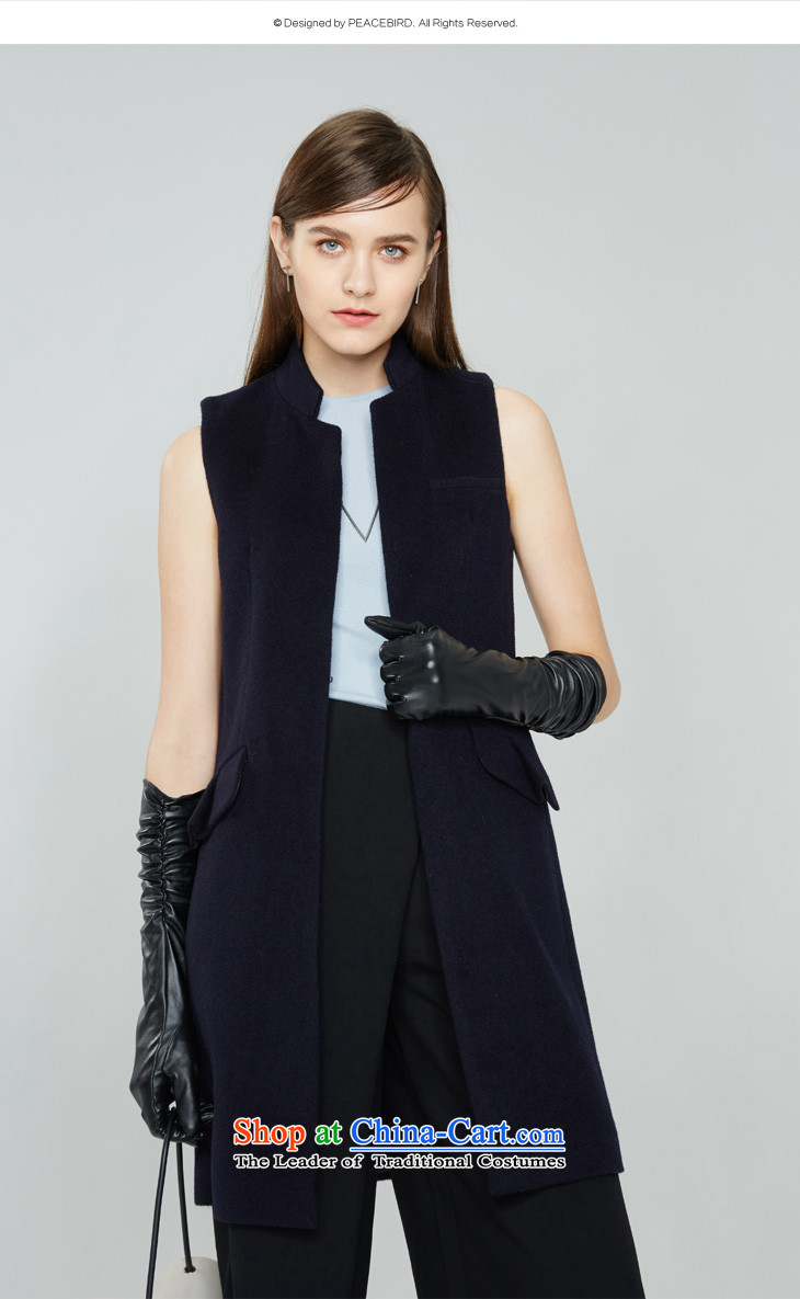 [ New shining peacebird Women's Health 2015 winter clothing new products, a cloak A4AA54106 navy blue M picture, prices, brand platters! The elections are supplied in the national character of distribution, so action, buy now enjoy more preferential! As soon as possible.