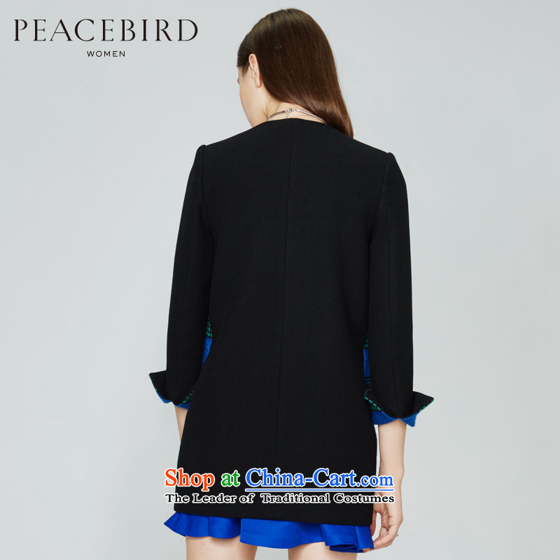 [ New shining peacebird Women's Health 2015 winter coats of new products spell streaks A4AA54116 black , L PEACEBIRD shopping on the Internet has been pressed.