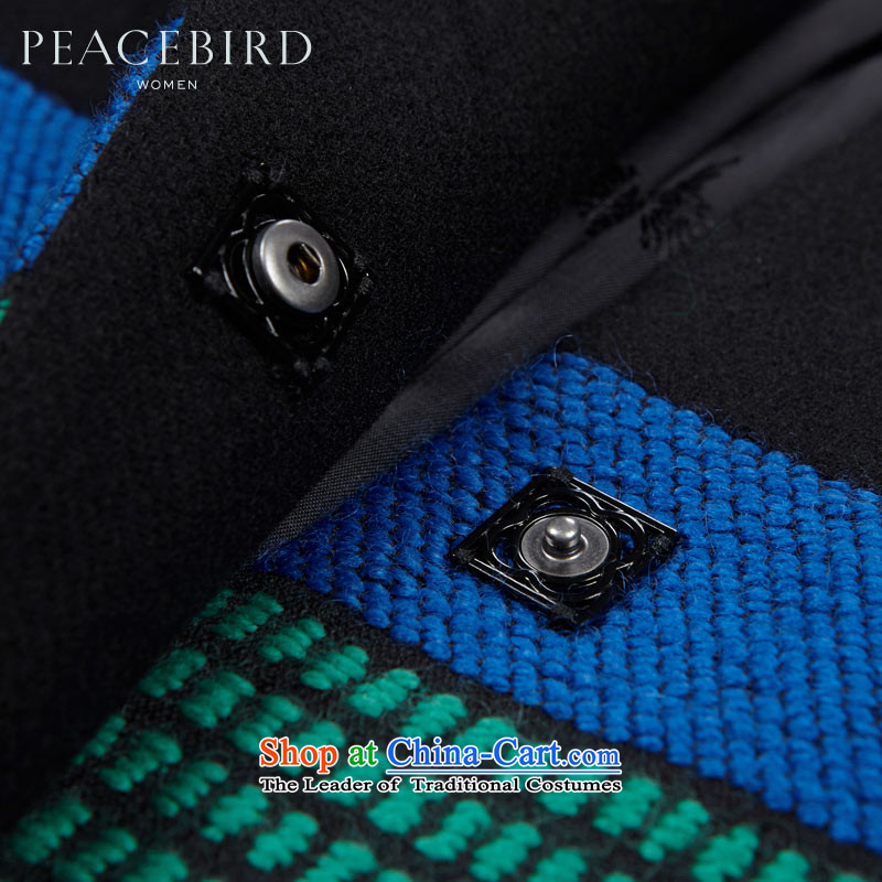 [ New shining peacebird Women's Health 2015 winter coats of new products spell streaks A4AA54116 black , L PEACEBIRD shopping on the Internet has been pressed.