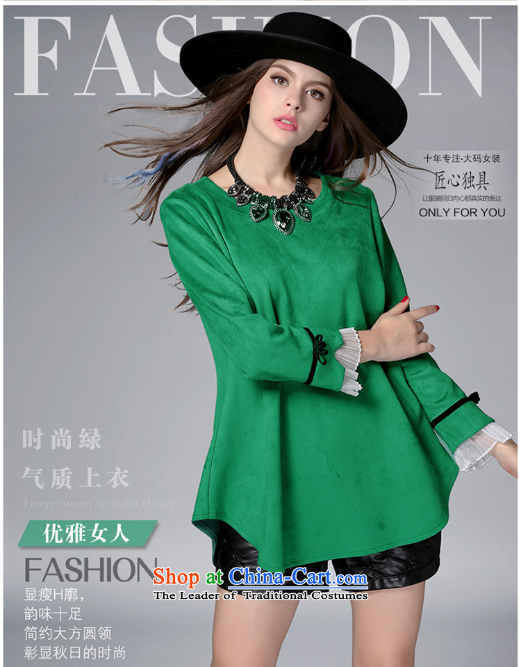 The autumn 2015 Elizabeth discipline new Ruili larger female to xl T-shirt with round collar stylish mm thick chamois leather stitching short shirts PQ8018- Red 2XL Photo, prices, brand platters! The elections are supplied in the national character of distribution, so action, buy now enjoy more preferential! As soon as possible.