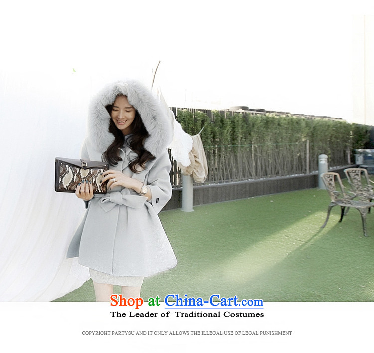 The Korean version of the autumn and winter mrsos2015 Nagymaros Neck Jacket in long cloak Korean gross coats cloak relaxd?? The light blue coat gross S picture, prices, brand platters! The elections are supplied in the national character of distribution, so action, buy now enjoy more preferential! As soon as possible.