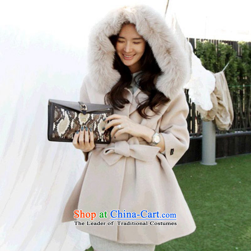 The Korean version of the autumn and winter mrsos2015 Nagymaros Neck Jacket in long cloak Korean gross coats cloak relaxd?? The light blue coat gross S,mrsos,,, shopping on the Internet