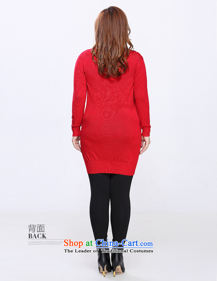The former Yugoslavia Li Sau 2015 autumn large new mount female V-Neck knocked color graphics thin H type to Increase Wool Textile dresses 0893 Red 4XL Photo, prices, brand platters! The elections are supplied in the national character of distribution, so action, buy now enjoy more preferential! As soon as possible.
