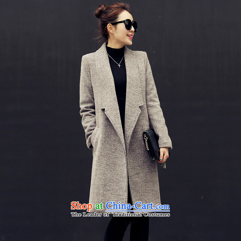8Po Sau San long Korean gray coat? L