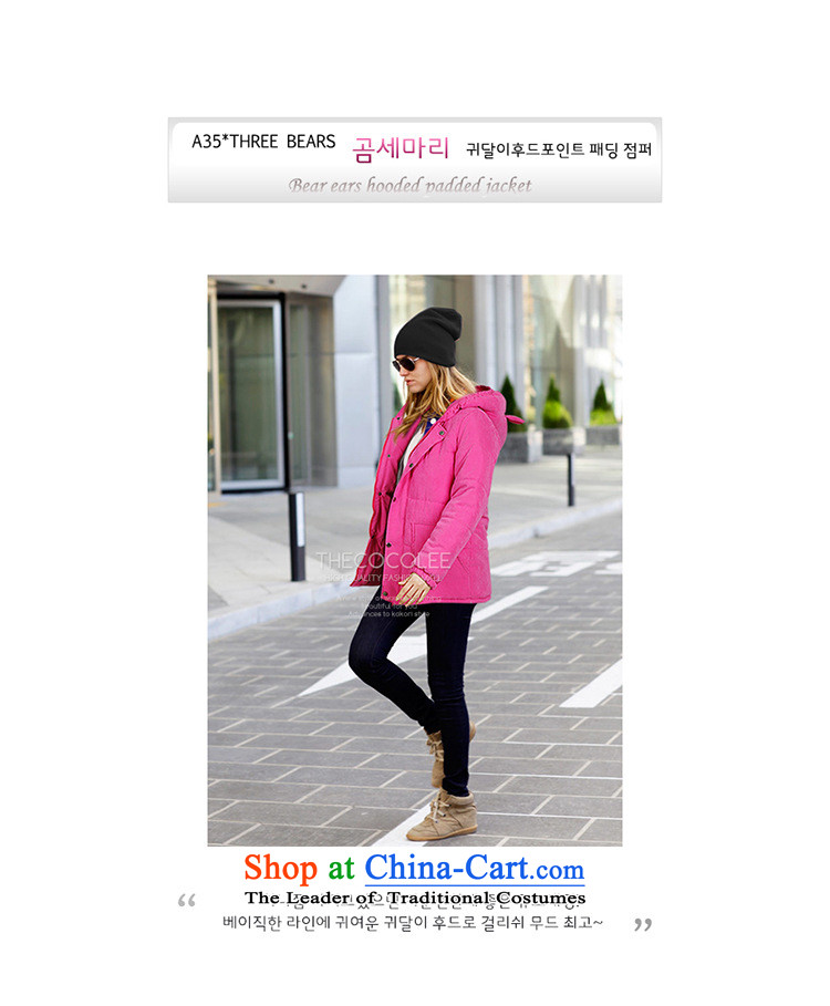 O Ya-ting to increase women's code 2015 autumn and winter new Korean cotton coat thick mm thick, thin graphics with cap cotton jacket B602 Blue 3XL 145-165 recommends that you catty picture, prices, brand platters! The elections are supplied in the national character of distribution, so action, buy now enjoy more preferential! As soon as possible.