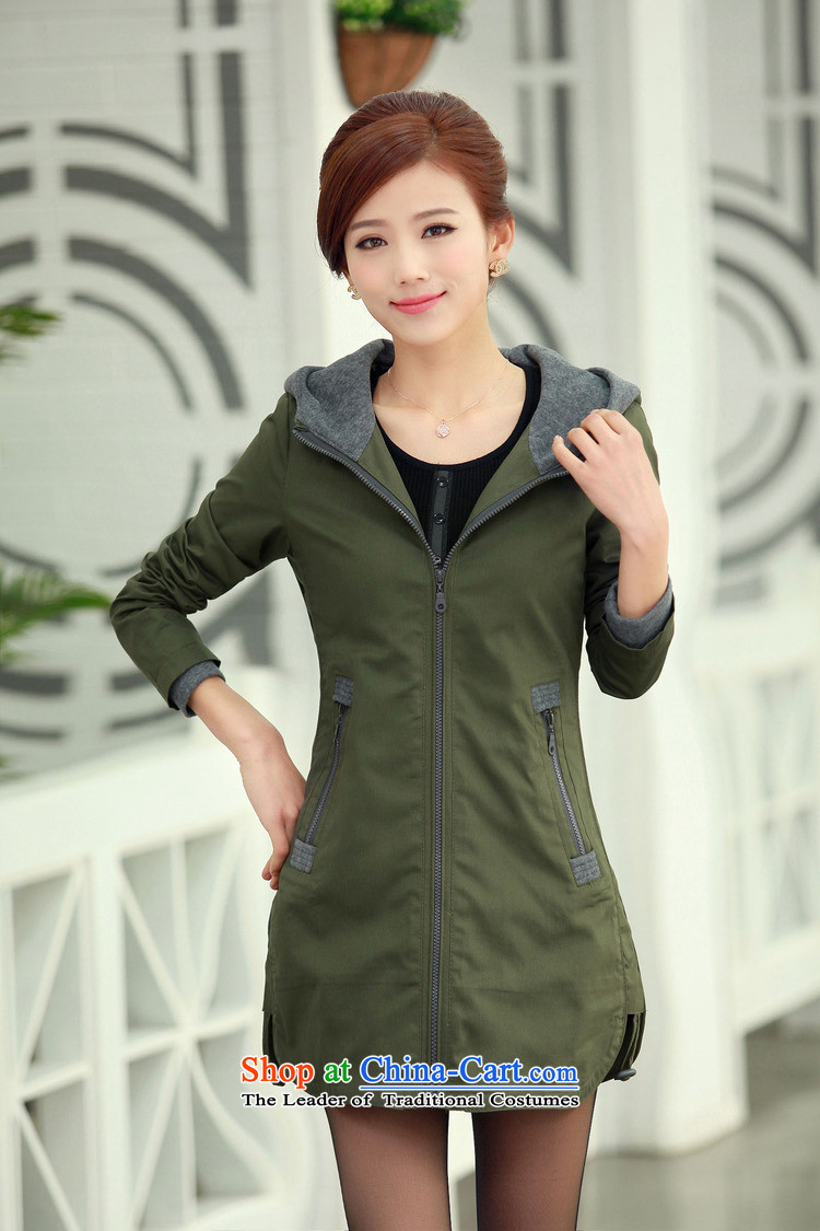 El-century to increase women's code load spring and autumn 2015 New Fat MM larger windbreaker. long thin coat N8397# graphics orange XXXXL picture, prices, brand platters! The elections are supplied in the national character of distribution, so action, buy now enjoy more preferential! As soon as possible.