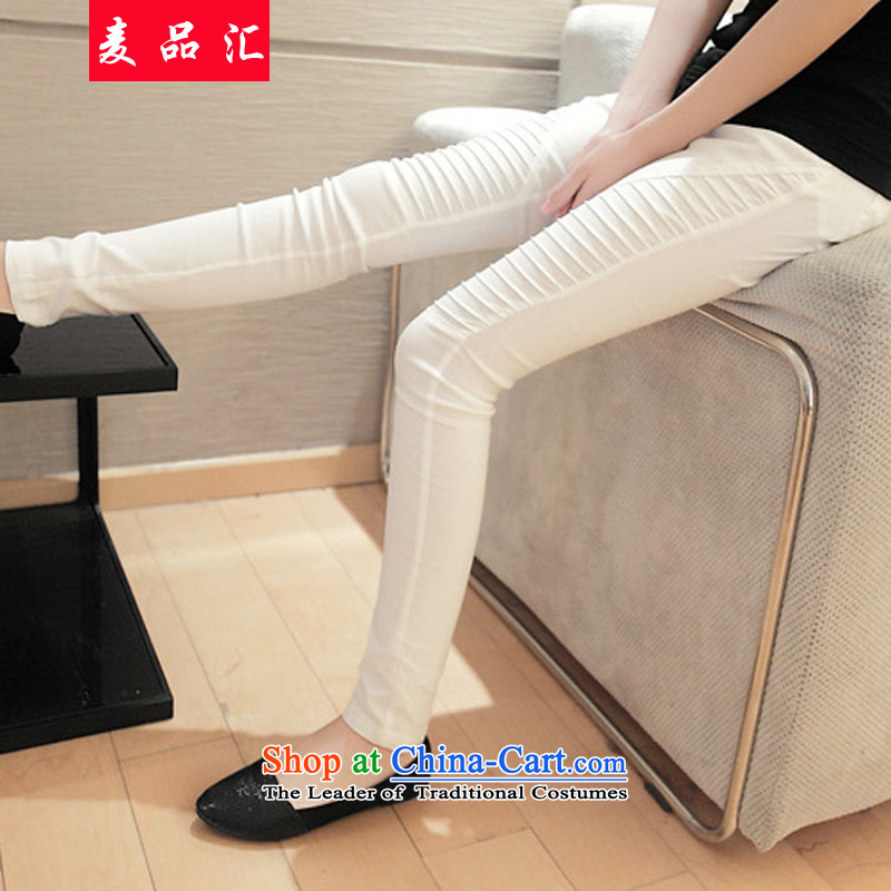 Mr Hui thick mm2015 products fall/winter collections for larger female Korean thick Top Loin of forming the sister trousers large elastic pin skinny graphics trousers 5106 Black 3XL recommendations 160-200, Mr Hui has been pressed, online shopping