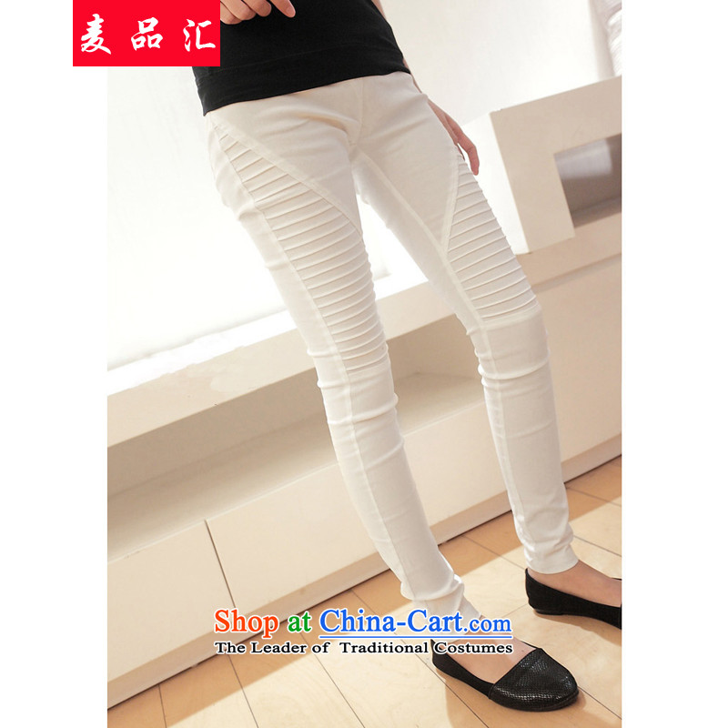 Mr Hui thick mm2015 products fall/winter collections for larger female Korean thick Top Loin of forming the sister trousers large elastic pin skinny graphics trousers 5106 Black 3XL recommendations 160-200, Mr Hui has been pressed, online shopping
