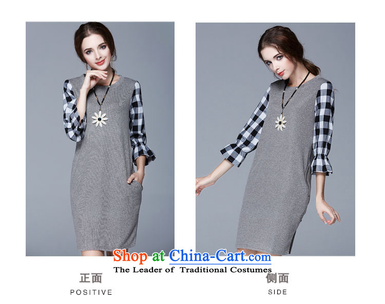  Large 2015 Elizabeth discipline female Korean autumn to replace increase in the skirt long Loose Cuff knitwear skirts, Color Plane grid stitching SN1519 black 4XL Photo, prices, brand platters! The elections are supplied in the national character of distribution, so action, buy now enjoy more preferential! As soon as possible.