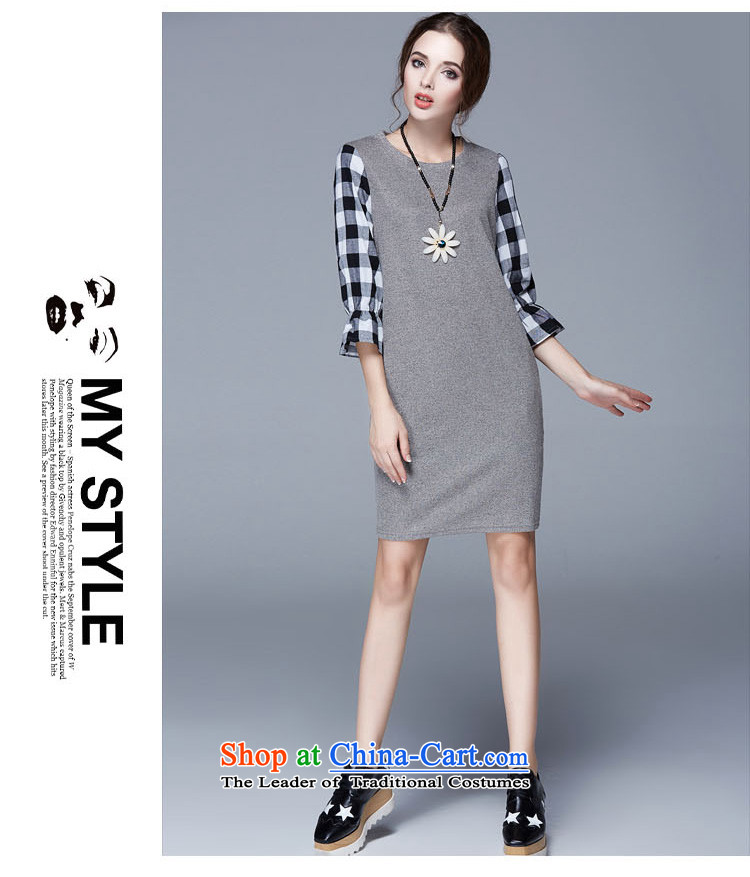  Large 2015 Elizabeth discipline female Korean autumn to replace increase in the skirt long Loose Cuff knitwear skirts, Color Plane grid stitching SN1519 black 4XL Photo, prices, brand platters! The elections are supplied in the national character of distribution, so action, buy now enjoy more preferential! As soon as possible.
