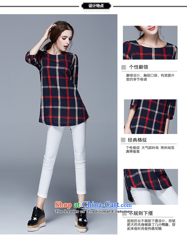 The new 2015 Elizabeth discipline large European and American women fall in with cotton linen cuff to xl T-shirt thick mm loose plaid girl jacket picture color picture 3XL SN1051, prices, brand platters! The elections are supplied in the national character of distribution, so action, buy now enjoy more preferential! As soon as possible.