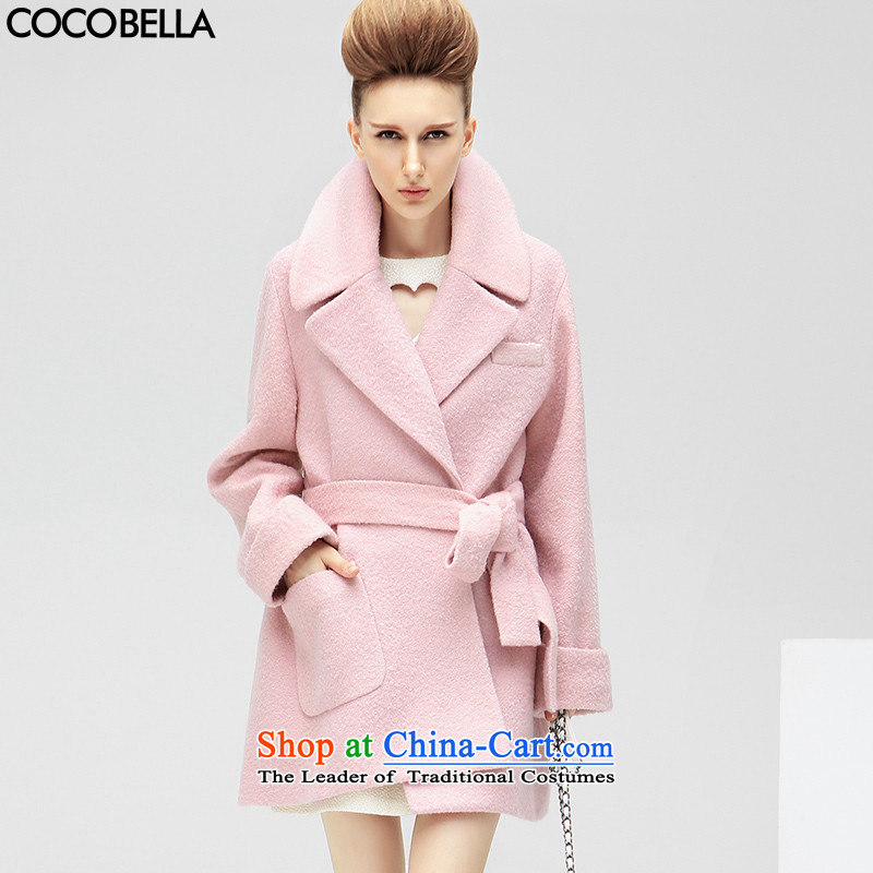 Cocobella 2015 autumn and winter the new Europe and the asymmetric fashion, long for women woolen coat CT283 crayons toner S