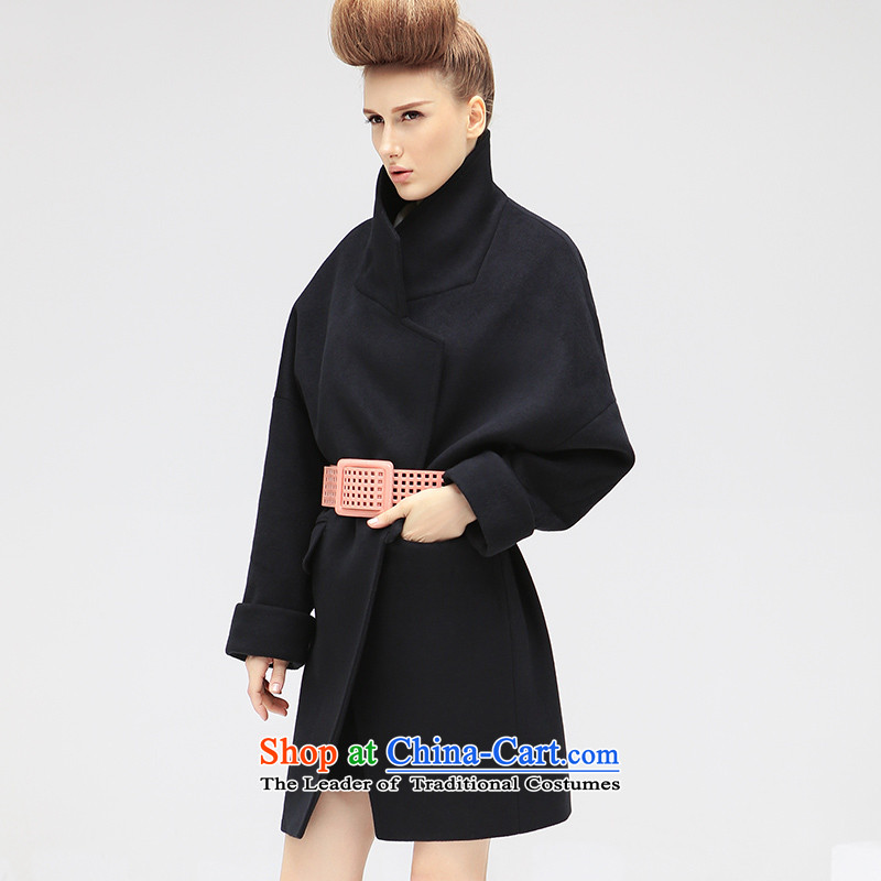 Cocobella 2015 autumn and winter new western cocoon-long woolen coat jacket female CT309 black S,COCOBELLA,,, shopping on the Internet