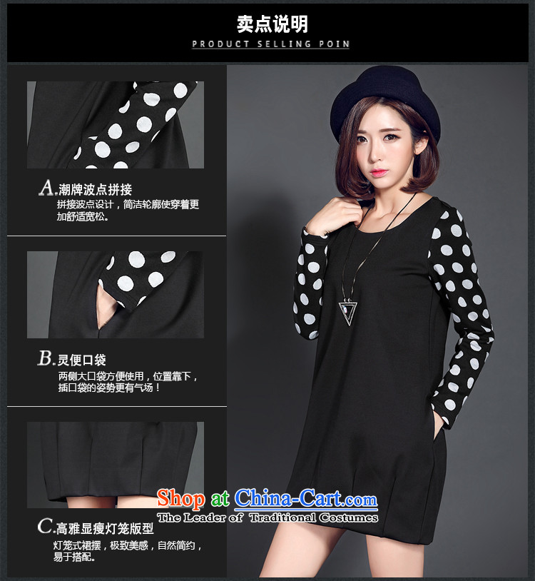 For M- 2015 XL women Fall/Winter Collections new graphics thin waves mm thick point plus lint-free long-sleeved thick lanterns dresses W2081 3XL black picture, prices, brand platters! The elections are supplied in the national character of distribution, so action, buy now enjoy more preferential! As soon as possible.