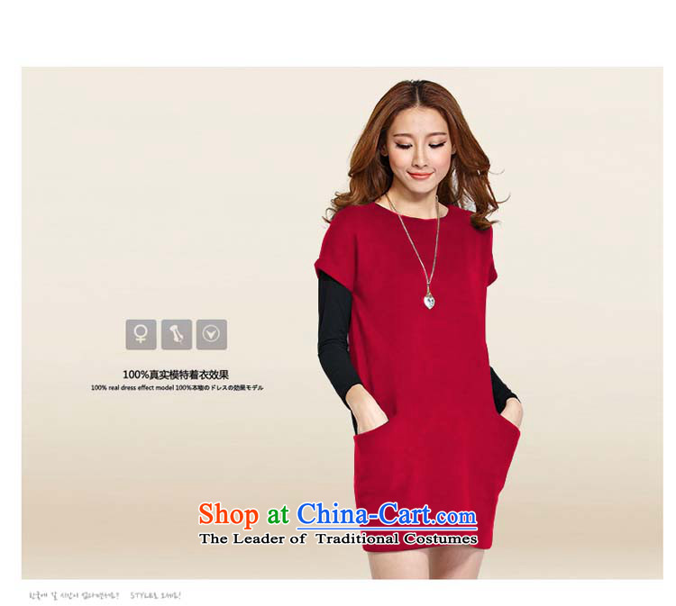 For M- 2015 XL female autumn and winter new Korean version of fat mm loose video thin skirt wear skirts leisure two kits Y1181 3XL Dark Gray Photo, prices, brand platters! The elections are supplied in the national character of distribution, so action, buy now enjoy more preferential! As soon as possible.