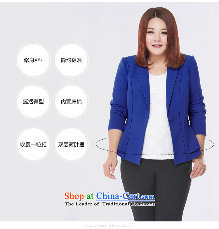 New Career autumn msshe2015 plus size suit simple mm thick coat larger women's 10,229 enterprises blue  , prices, picture 3XL brand platters! The elections are supplied in the national character of distribution, so action, buy now enjoy more preferential! As soon as possible.