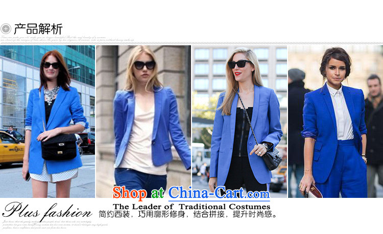 New Career autumn msshe2015 plus size suit simple mm thick coat larger women's 10,229 enterprises blue  , prices, picture 3XL brand platters! The elections are supplied in the national character of distribution, so action, buy now enjoy more preferential! As soon as possible.