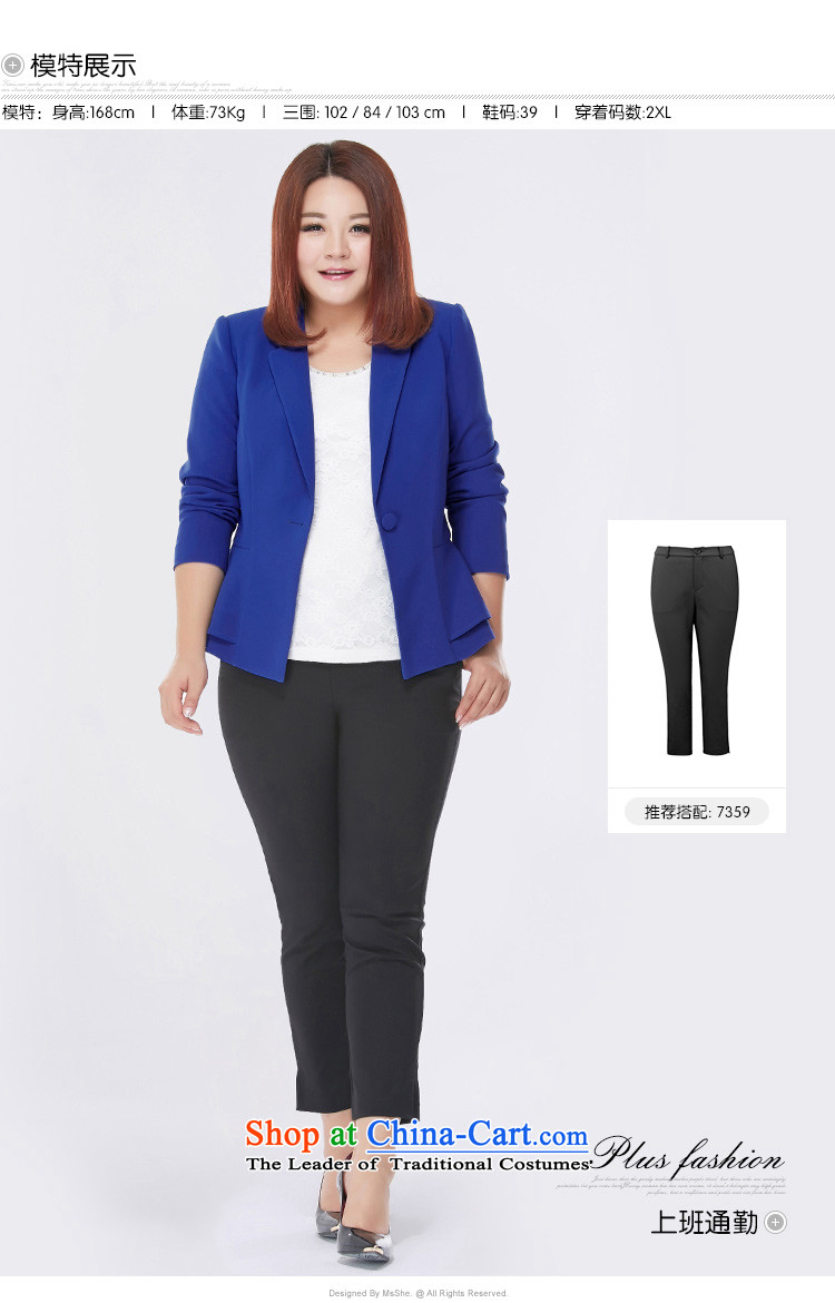 New Career autumn msshe2015 plus size suit simple mm thick coat larger women's 10,229 enterprises blue  , prices, picture 3XL brand platters! The elections are supplied in the national character of distribution, so action, buy now enjoy more preferential! As soon as possible.