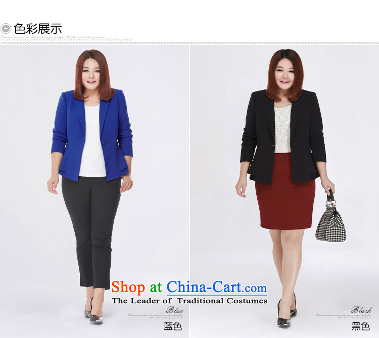 New Career autumn msshe2015 plus size suit simple mm thick coat larger women's 10,229 enterprises blue  , prices, picture 3XL brand platters! The elections are supplied in the national character of distribution, so action, buy now enjoy more preferential! As soon as possible.