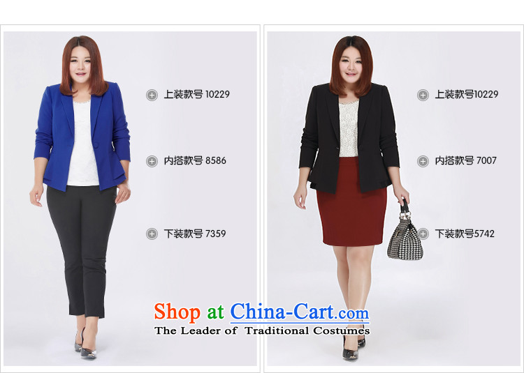 New Career autumn msshe2015 plus size suit simple mm thick coat larger women's 10,229 enterprises blue  , prices, picture 3XL brand platters! The elections are supplied in the national character of distribution, so action, buy now enjoy more preferential! As soon as possible.