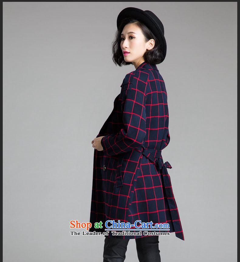 The Eternal-soo to xl female wind jacket 2015 Fall/Winter Collections of new products on the Korean version of SISTER mm loose, Hin in thick thin long wind jacket female blue 3XL picture, prices, brand platters! The elections are supplied in the national character of distribution, so action, buy now enjoy more preferential! As soon as possible.