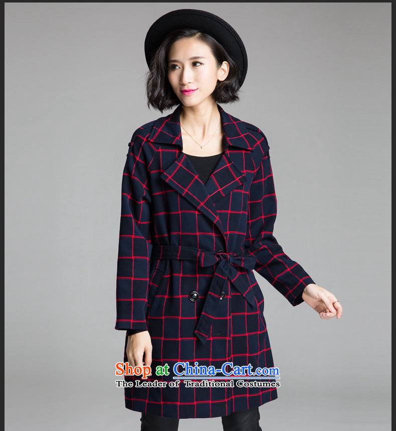 The Eternal-soo to xl female wind jacket 2015 Fall/Winter Collections of new products on the Korean version of SISTER mm loose, Hin in thick thin long wind jacket female blue 3XL picture, prices, brand platters! The elections are supplied in the national character of distribution, so action, buy now enjoy more preferential! As soon as possible.
