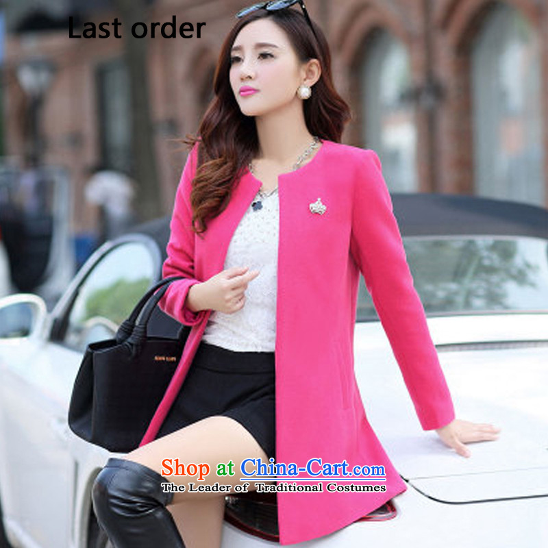 Last order2015 early winter coats? New Gross Korean version of large numbers of female) Long)? coats wind jacket pink M,last order,,, shopping on the Internet