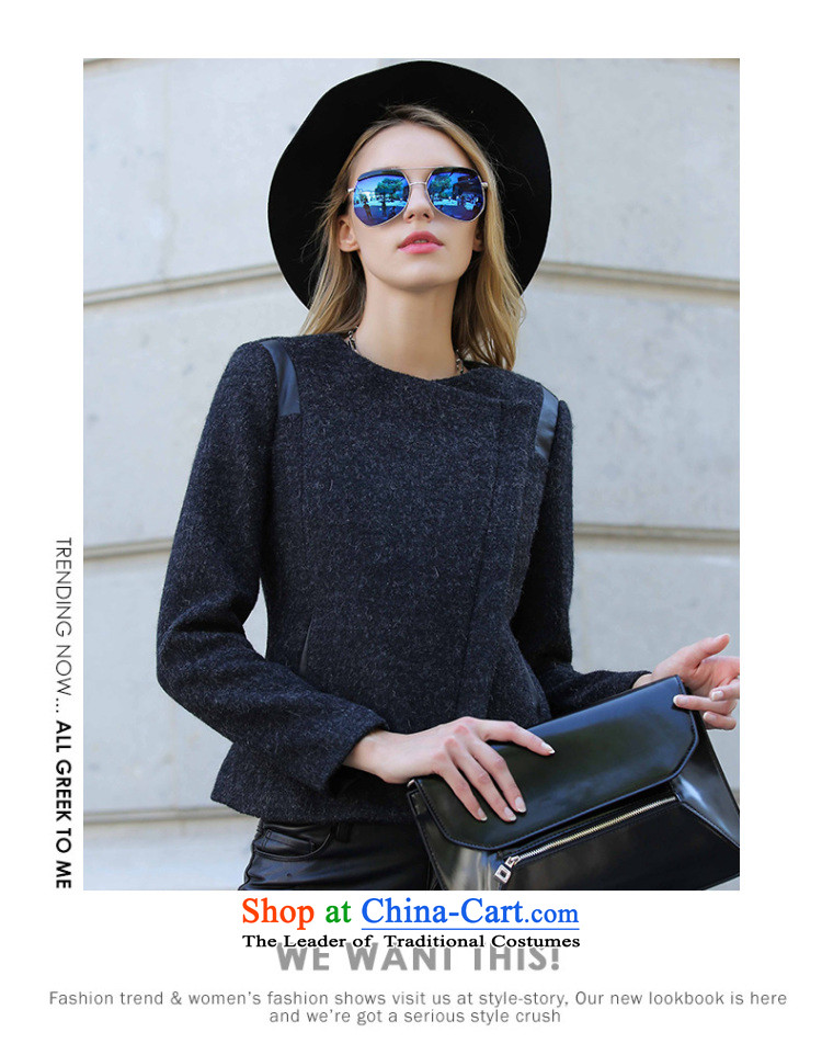 M LEDDA 2015 autumn and winter new European and American fur coats that spell checker pure color long-sleeved sweater female 5LN056 CARBON M picture, prices, brand platters! The elections are supplied in the national character of distribution, so action, buy now enjoy more preferential! As soon as possible.