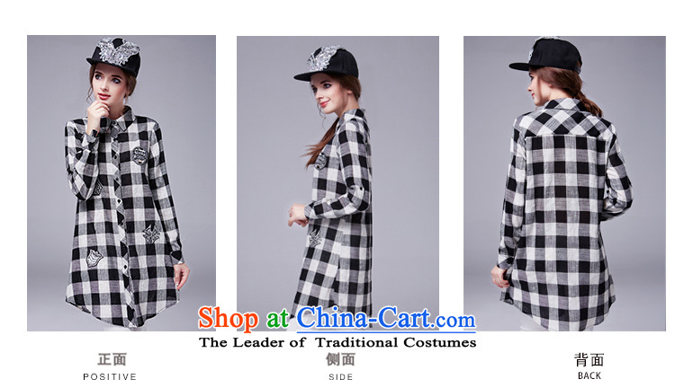 Elizabeth 2015 ultra high discipline code women fall inside the new hot seal long grid drill shirt thick mm thin loose shirt SN1010 Graphics Black and Gray Tartan color 2XL Photo, prices, brand platters! The elections are supplied in the national character of distribution, so action, buy now enjoy more preferential! As soon as possible.