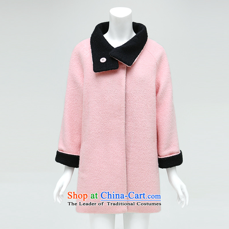 Cocobella 2015 autumn and winter new western van collided color large lapel coats wool coat CT126 gross? cherry blossoms toner M,COCOBELLA,,, shopping on the Internet