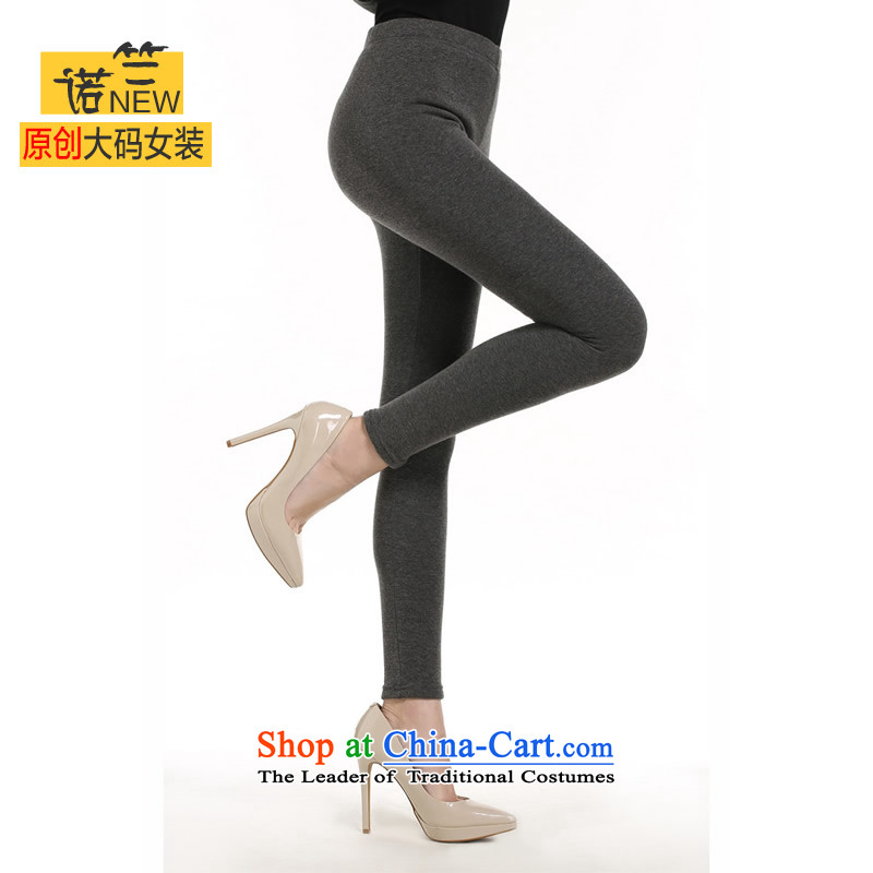 Maximum number of ladies thick sister autumn replacing thick girls' Graphics thin, thick MM to increase the burden of flexibility 200 pure colors plus forming the lint-free cleaning pant large gray code 4XL
