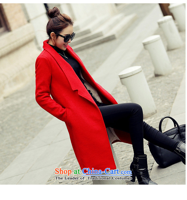 Avandia Rui REEDEYA 2015 autumn and winter new temperament wool? Jacket Sau San Korean version, long thin coat of gross? female red L picture, prices, brand platters! The elections are supplied in the national character of distribution, so action, buy now enjoy more preferential! As soon as possible.