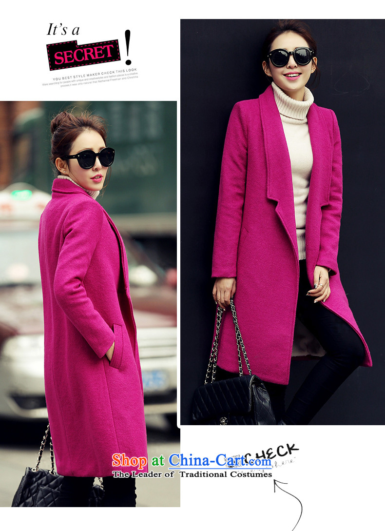 Avandia Rui REEDEYA 2015 autumn and winter new temperament wool? Jacket Sau San Korean version, long thin coat of gross? female red L picture, prices, brand platters! The elections are supplied in the national character of distribution, so action, buy now enjoy more preferential! As soon as possible.