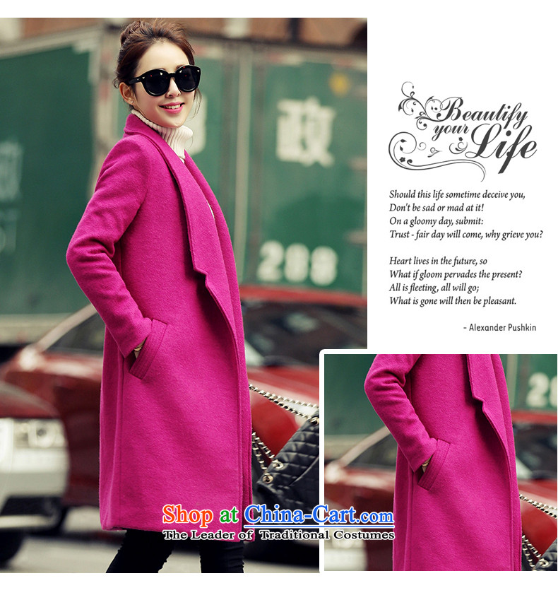 Avandia Rui REEDEYA 2015 autumn and winter new temperament wool? Jacket Sau San Korean version, long thin coat of gross? female red L picture, prices, brand platters! The elections are supplied in the national character of distribution, so action, buy now enjoy more preferential! As soon as possible.