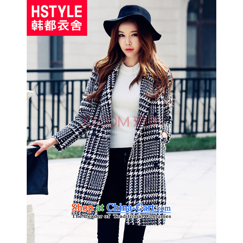 Korea has the Korean version of the Dag Hammarskjld yi 2015 Autumn new for women in chidori long jacket GS4534 gross? grayS