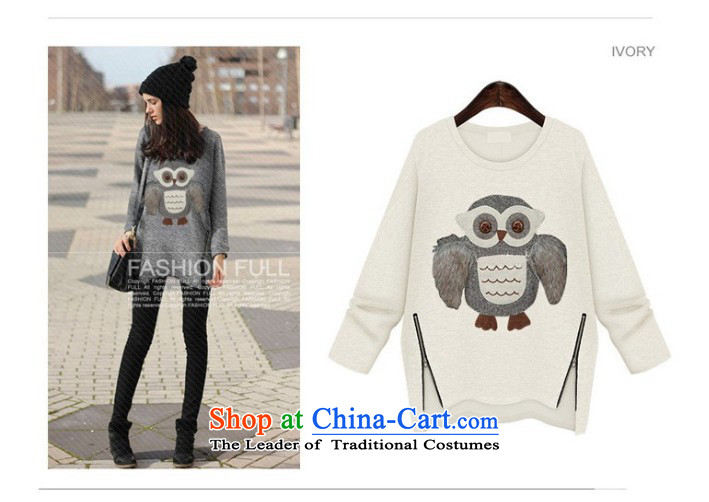 The Gangnam taste large autumn and winter 2015 women sweater to increase long-sleeved thick plus lint-free round-neck collar kit head relaxd long-sleeved owl stamp sweater gray stamp 3XL recommendations 140-160 characters around 922.747 picture, prices, brand platters! The elections are supplied in the national character of distribution, so action, buy now enjoy more preferential! As soon as possible.