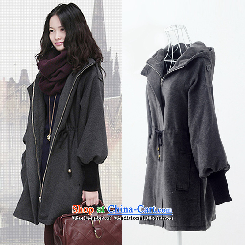 The interpolator auspicious 2015 to increase the number of ladies Fall/Winter Collections New Foutune of video thin coat of leisure in gross? Long Folder cotton fan jacket H323 Gray Normal Edition 3XL, giggling auspicious shopping on the Internet has been pressed.