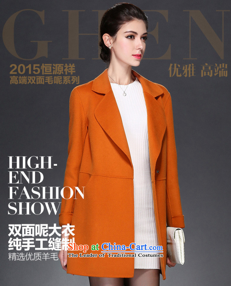 Hengyuan Cheung 2015 Ms. new woolen coat in long double-sided wool a wool coat 8911 IN RED 155/S 2# picture, prices, brand platters! The elections are supplied in the national character of distribution, so action, buy now enjoy more preferential! As soon as possible.