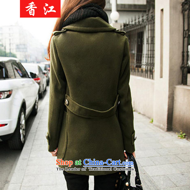 Xiang Jiang 2015 new thick mm200 catty to increase women's code in long-jacket thick sister autumn new shirts 825 dark blue 5XL, Xiangjiang , , , shopping on the Internet