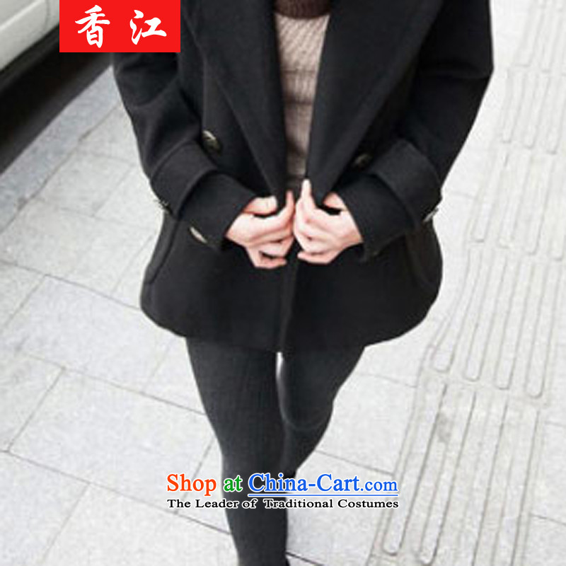Xiang Jiang 2015 new thick mm200 catty to increase women's code in long-jacket thick sister autumn new shirts 825 dark blue 5XL, Xiangjiang , , , shopping on the Internet